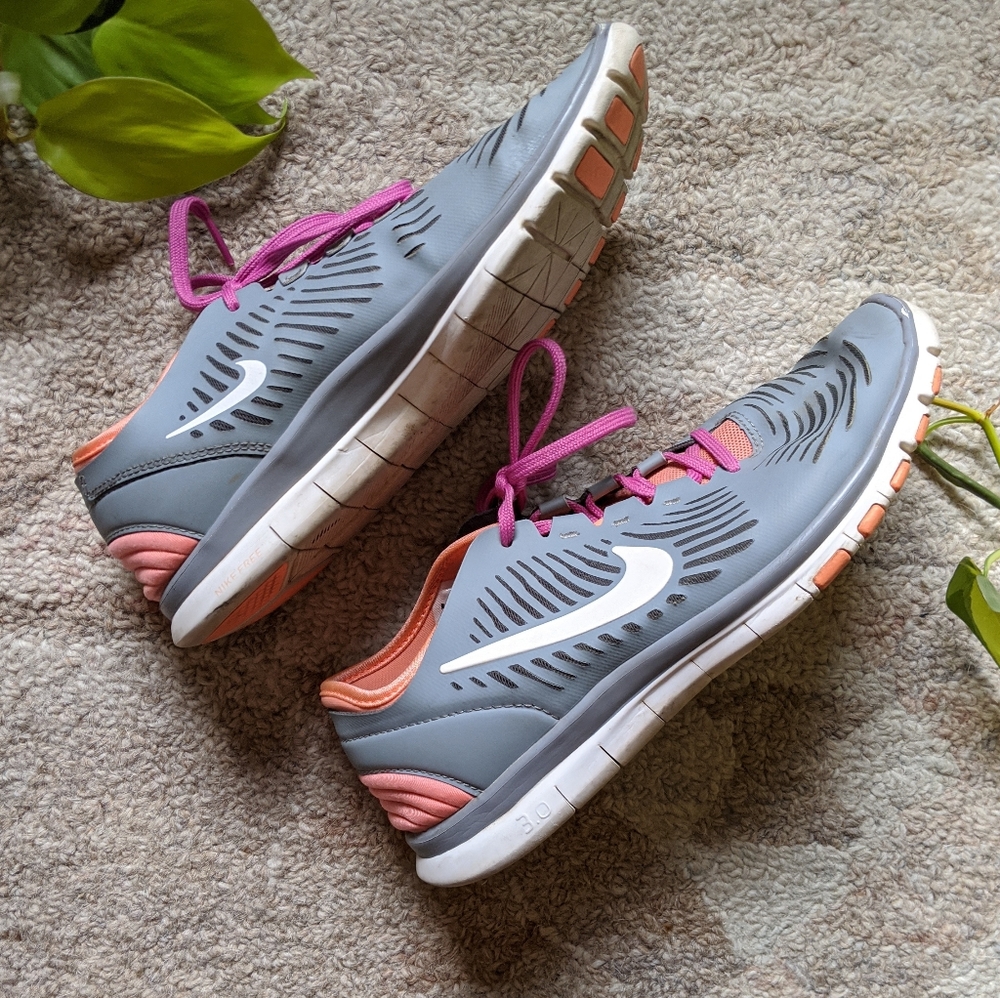 Nike | Free 3.0 | Balanza | Pink/Orange/grey - Picture 2 of 9